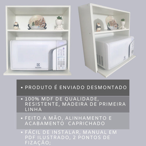Suporte Suspenso Cozinha Modular Forno Elétrico 50x61cm - Nambu Magazine