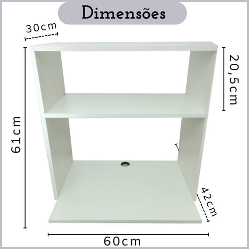 Suporte Suspenso Cozinha Modular Forno Elétrico 50x61cm - Nambu Magazine